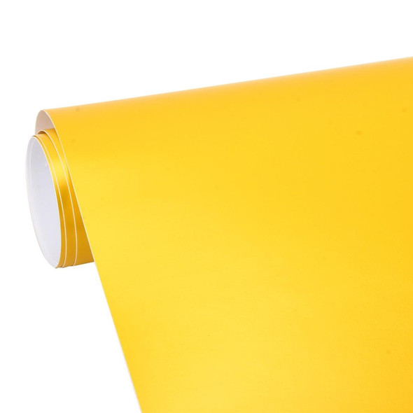 1.52m * 0.5m Car Decal Film Auto Modified Vehicle Sticker Vinyl Air Bubble Sticker Electro-optical Film Protective Film(Yellow)