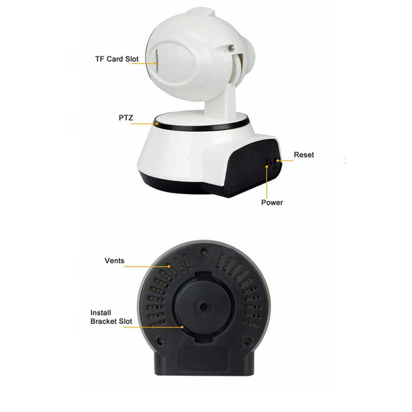 Anpwoo YT001 720P HD WiFi IP Camera with 6 PCS Infrared LEDs, Support Motion Detection & Night Vision & TF Card(Max 64GB)