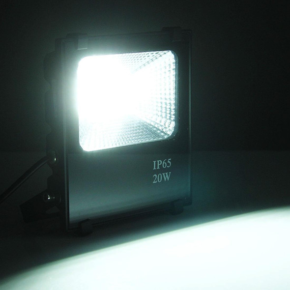 20W IP65 Waterproof LED Floodlight, 2700-6500K SMD-5054 Lamp, AC 85-265V(White Light)