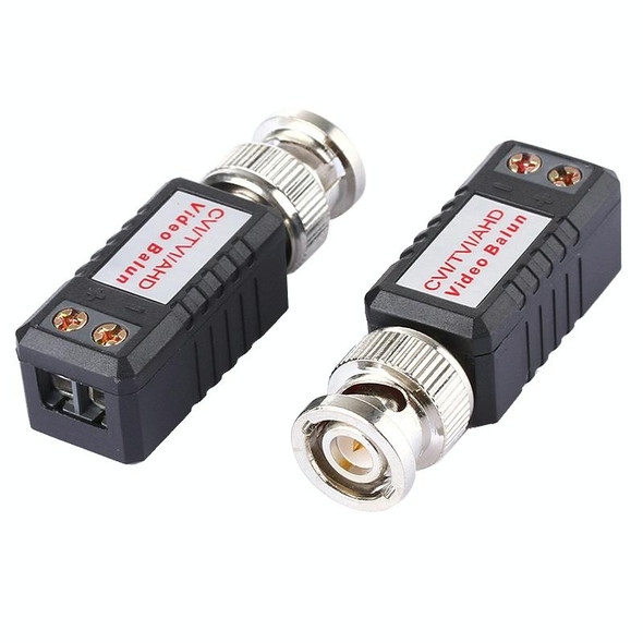 2 PCS HD 202E Enhanced Version Coaxial CVI/TVI/AHD 1CH Passive Transceiver Video Balun