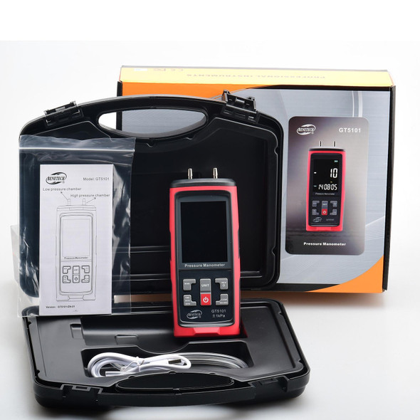 BENETECH GT5101 LCD Display Differential Pressure Meter, Specification:1KPa