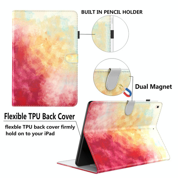 For Honor Pad X8 Pro/X9 Watercolor Pattern Flip Leatherette Tablet Case(Spring Cherry)