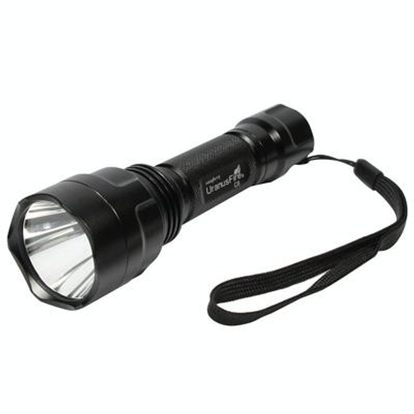 1200LM Portable Aluminum Flashlight, 5 Modes, Waterproof, 1 CREE Q5 LED (Black)