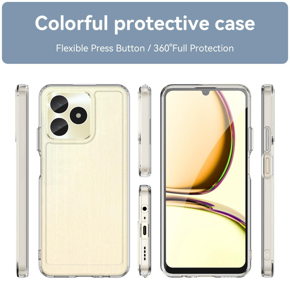 For Realme C51 Candy Series TPU Phone Case(Transparent)