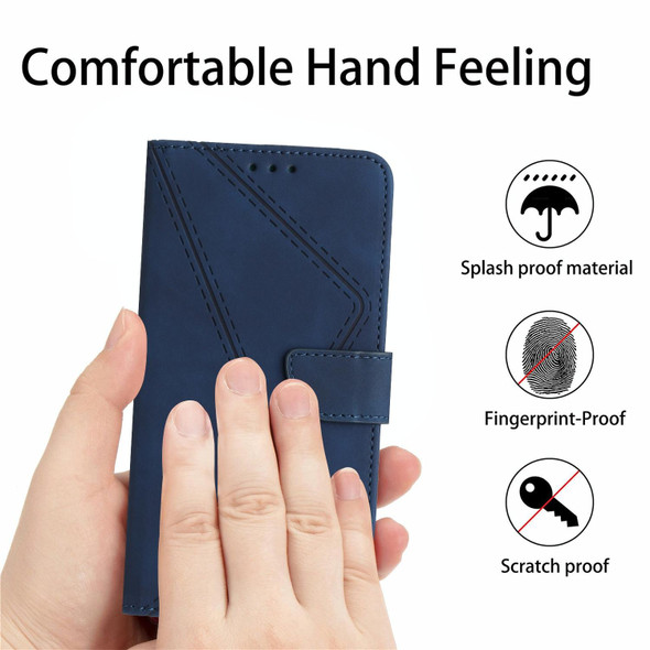 For Xiaomi 13T / 13T Pro Stitching Embossed Leather Phone Case(Blue)