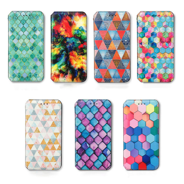 For ASUS  Zenfone 10 CaseNeo Colorful Magnetic Leatherette Phone Case(Emeralds)