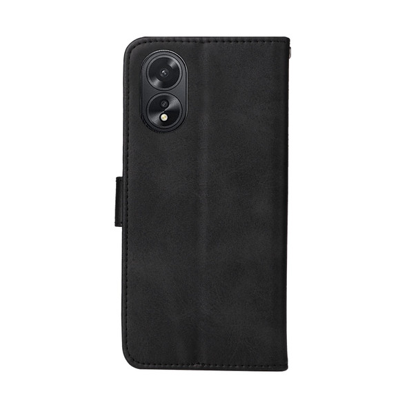 For OPPO A38 4G / A18 4G Global Classic Calf Texture Flip Leatherette Phone Case(Black)