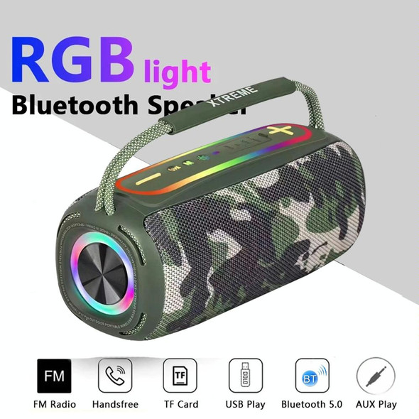 T&G P11 Pro 20W Portable 3D Stereo Bluetooth Speaker with RGB Colorful Light(Blue)