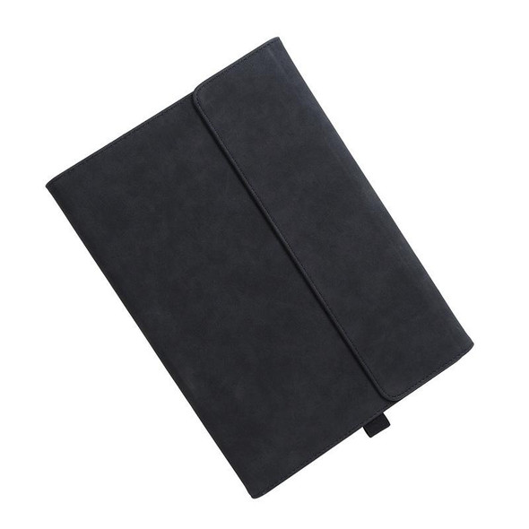 Clamshell  Tablet Protective Case with Holder - MicroSoft Surface Pro4 / 5/6 12.3 inch(Sheepskin Leatherette / Black)