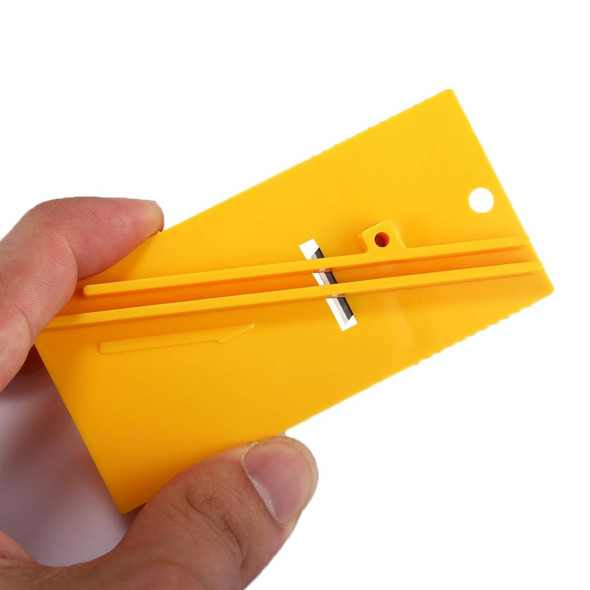 Car Vehicle Fiber Vinyl Film Sticker Wrap Safety Cutter Cutting Styling Wrap Tool(Yellow)