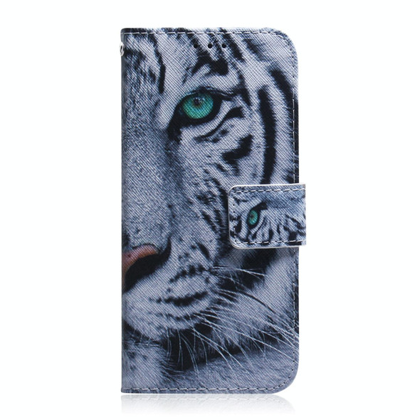 For Realme 11 4G Global Coloured Drawing Flip Leatherette Phone Case(Tiger)