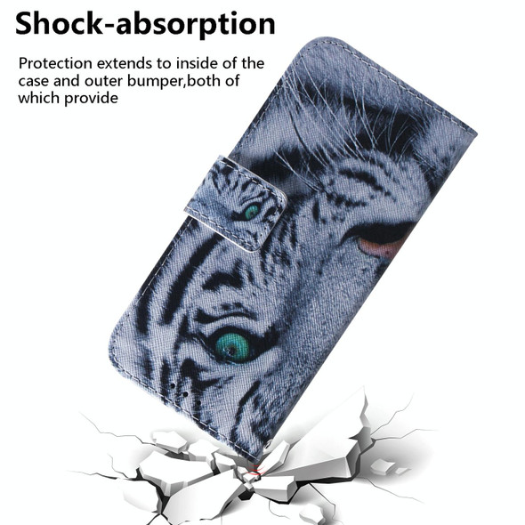 For Realme 11 4G Global Coloured Drawing Flip Leatherette Phone Case(Tiger)