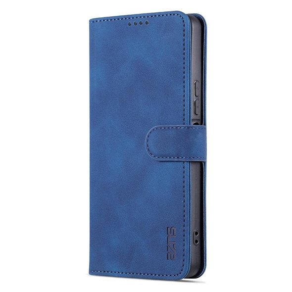 For vivo Y78 5G / Y36 / Y27 5G AZNS Skin Feel Calf Texture Flip Leather Phone Case(Blue)