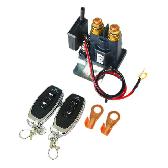 12V 500A Car Battery Remote Control Relay Rotary Switch Cut, Style:with 1 x Remote Control