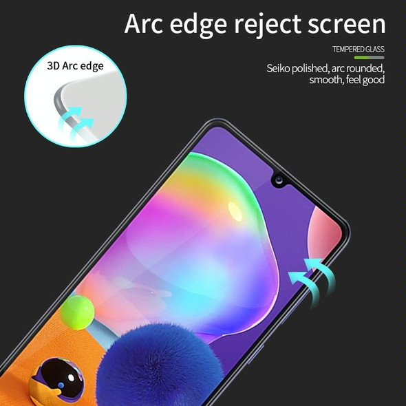 For Samsung Galaxy A05 / A05s MOFI 9H 3D Explosion-proof Curved Screen Tempered Glass Film(Black)