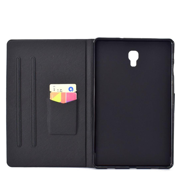 Electric Horizontal Flat Painted Leatherette Case with Pen Cover & Card Slot & Holder(Purple Fawn)