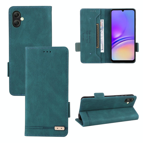 For Samsung Galaxy A05 Magnetic Clasp Leatherette Phone Case(Green)