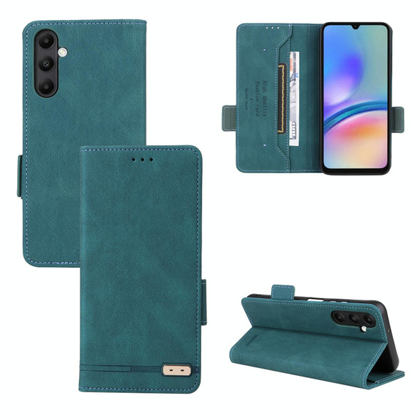 For Samsung Galaxy A05s Magnetic Clasp Leatherette Phone Case(Green)