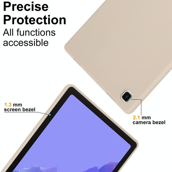 For Samsung Galaxy Tab S7 / S8 Oil Spray Skin-friendly TPU Tablet Case(Milk White)