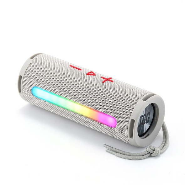 T&G TG374 Portable 3D Stereo Bluetooth Speaker Subwoofer Support FM / TF Card / RGB Light(Grey)