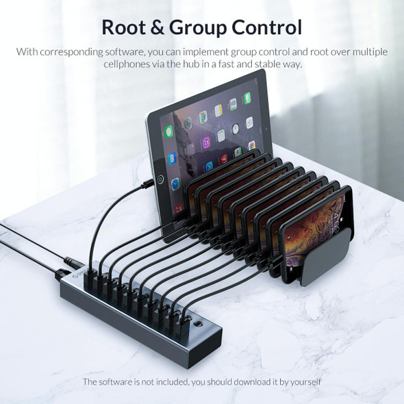 ORICO BT2U3-7AB-GY-BP 7 Ports USB 3.0 HUB with Individual Switches(US Plug)