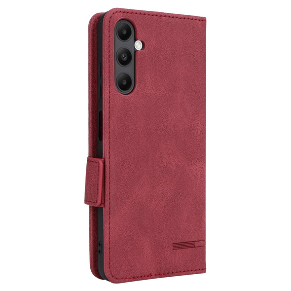For Samsung Galaxy A05s Magnetic Clasp Leatherette Phone Case(Red)