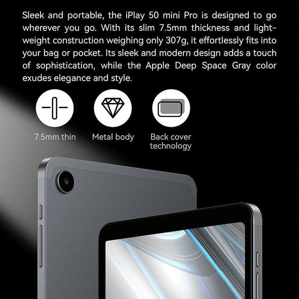 ALLDOCUBE iPlay 50 Mini Pro 4G LTE Tablet, 8GB+256GB, 8.4 inch Android 13 MTK Helio G99 Octa Core(US Plug)