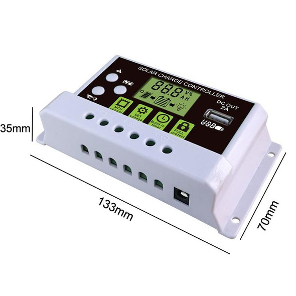 30A LED Smart Off-Grid System Lithium Battery Solar Street Light Charge Controller