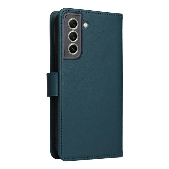 For Samsung Galaxy S21 FE BETOPNICE BN-005 2 in 1 Detachable Imitate Genuine Leatherette Phone Case(Blue)