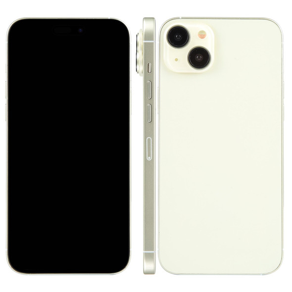 For iPhone 15 Black Screen Non-Working Fake Dummy Display Model (Yellow)