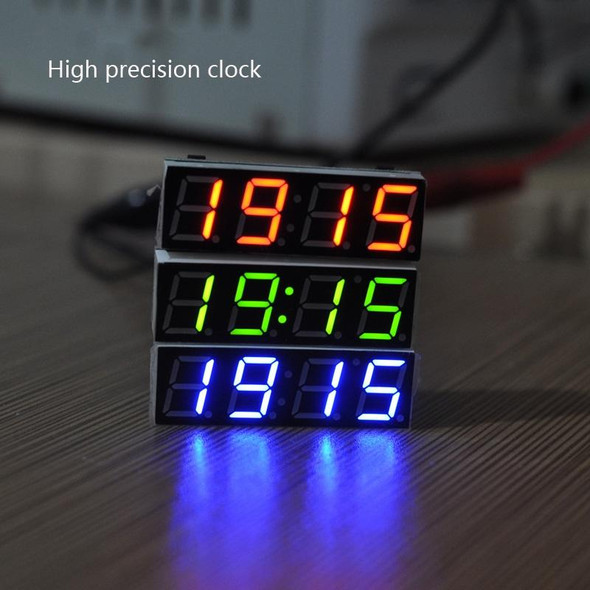 High-Precision RX8025T Digital Clock Module LED Digital Tube Electronic Clock(Blue)