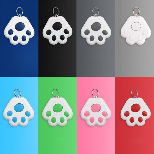 2 PCS HYC-09 Dog Paw Bluetooth Anti-Lost Device Pet Tracking Locator Keychain Smart Search Two-Way Alarm(Light Blue )