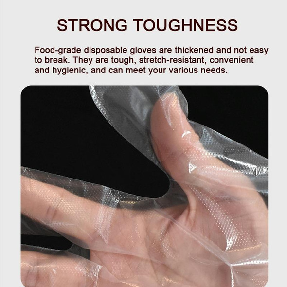 1000pcs Standard 0.6g Disposable Gloves Transparent Food Catering Protective Glove