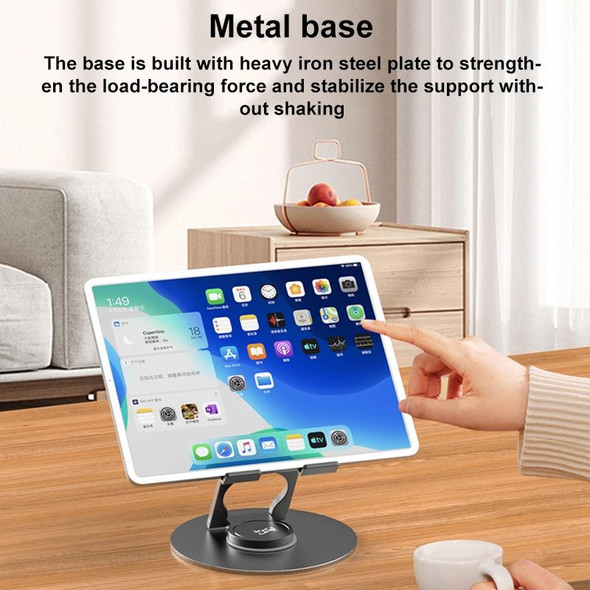 V269C 360 Degree Rotation Aluminum Alloy Desktop Phone Tablet Holder