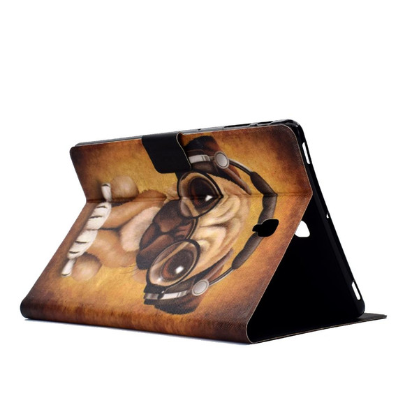 Electric Horizontal Flat Painted Leatherette Case with Pen Cover & Card Slot & Holder(Shar Pei)