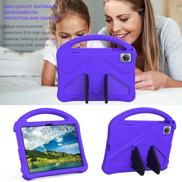For Teclast M40 SE 2022 EVA Shockproof Tablet Case with Holder(Purple)