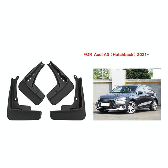 For Audi A3 Hatchback 2021 4pcs/Set Car Auto Soft Plastic Splash Flaps Fender Guard