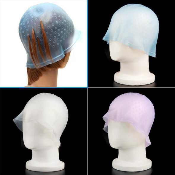 High Temperature Resistant Acid and Alkali Silicone Pick Dye Hair Dye Hat, Random Color Delivery