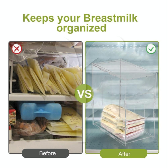 YX020 Dairy Acrylic Storage Box Breast Milk Storage Box