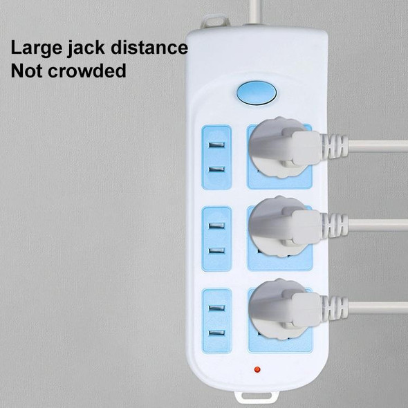 Anti-electric Shock Desk Power Strip Socket 6-position 3m, CN Plug