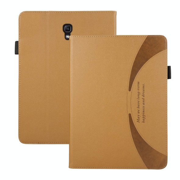 For Samsung Galaxy Tab A 10.5 / T590 Litchi Texture Leatherette Sucker Tablet Case(Brown)