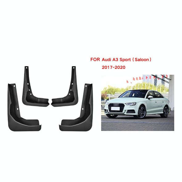 For Audi A3 Sedan Sport 2017-2020 4pcs/Set Car Auto Soft Plastic Splash Flaps Fender Guard