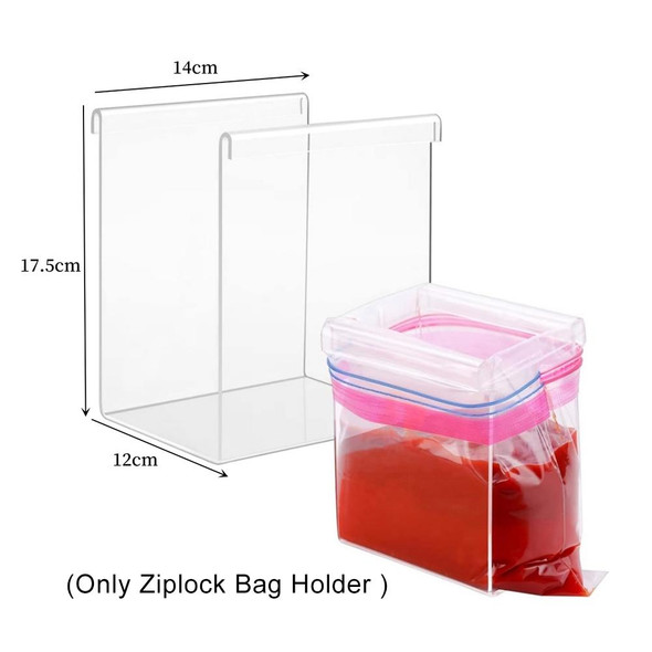 2pcs YX025 Acrylic Large Ziplock Bag Holder