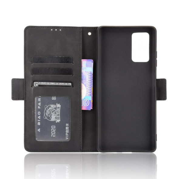 Blackview A100 Skin Feel Calf Pattern Horizontal Flip Leatherette Case with Holder & Card Slots & Photo Frame(Black)