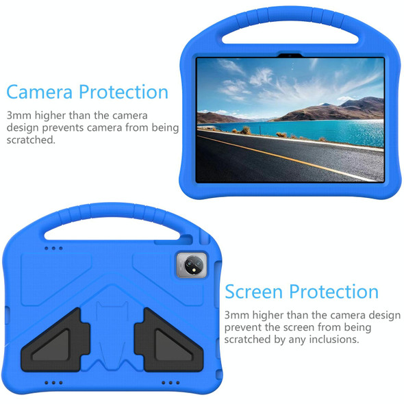 For Teclast M40 2022 EVA Shockproof Tablet Case with Holder(Blue)