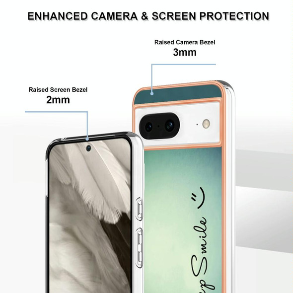 For Google Pixel 8 Electroplating Dual-side IMD Phone Case(Smile)