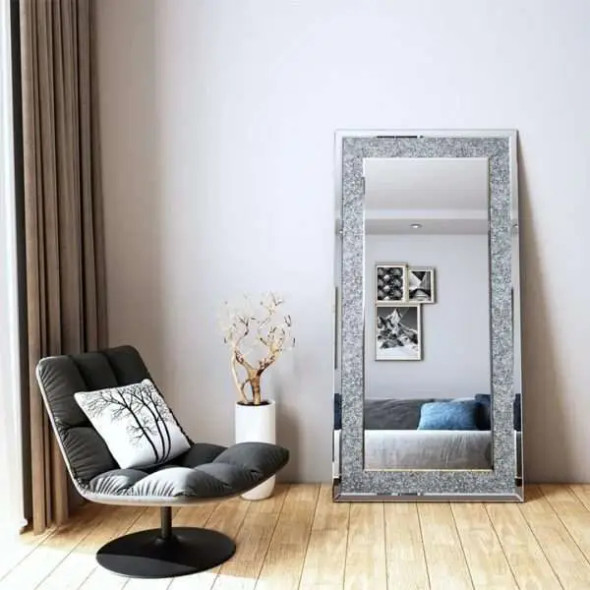 Home Vive -  Casmer Rectangle Glass Mirror