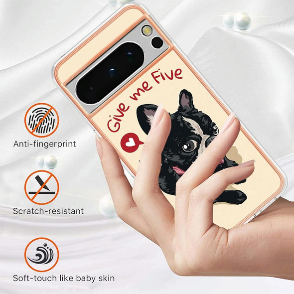 For Google Pixel 8 Pro Electroplating Dual-side IMD Phone Case(Lucky Dog)