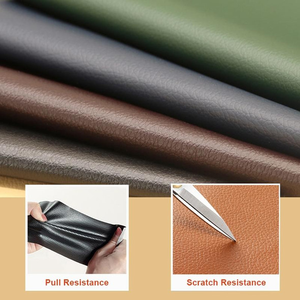 30 x 137cm Self Adhesive Leatherette for Sofa Repair Patch Car Seat PVC Leatherette Sticker(Black)