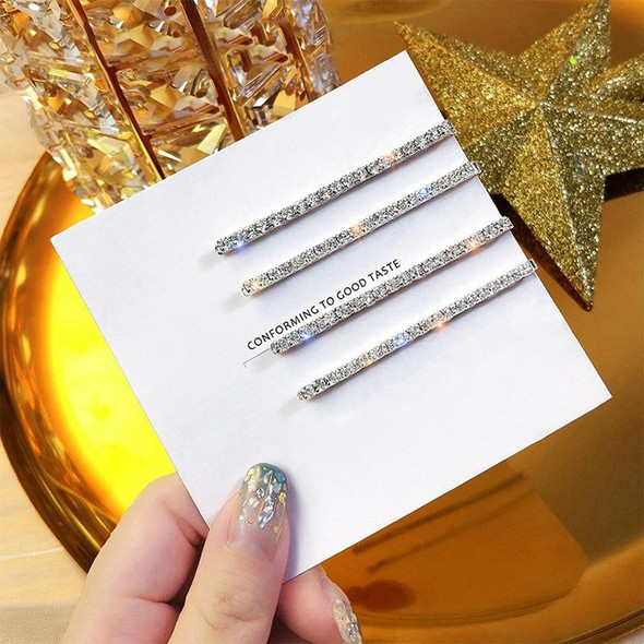 4pcs / Set Celebrity Trend Shining Rhinestone Versatile Hair Clip Forelocks Headdress